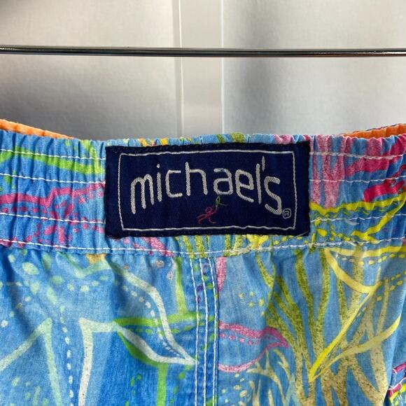 Michaels Neon Starfish Men’s Swim Trunks XL - Picture 6 of 6